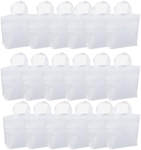 36-Pack Tote Bags Multipurpose Reusable Grocery Bag (White Colors 36 Pack) by Unknown
