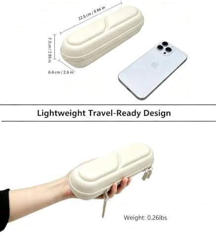 ProCase Toothbrush Travel Case for Oral-B/Oral-B Pro 1000 1500 5000 7000 7500 6000 9600/Philips Sonicare 4100 5100 1100 6100 5300 Oral-B iO Electric Toothbrush Portable Hard Container -Beige - Image 2