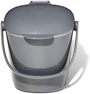 OXO Good Grips Easy-Clean Compost Bin, 0.75 Gal, Charcoal by Unknown