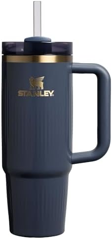 STANLEY Quencher H2.0 Tumbler with Handle and Straw 30 oz | Flowstate 3-Position Lid | Cup Holder Compatible for Travel | Insulated Stainless Steel Cup | BPA-Free | Fluted Twilight by Unknown