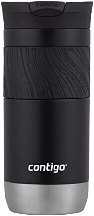 Contigo Byron Vacuum-Insulated Stainless Steel Travel Mug with Leak-Proof Lid Reusable Coffee Mug or Water Bottle BPA-Free 16oz Licorice Keeps Beverages Hot for 6 Hours or Cold for 12 Hours by Unknown