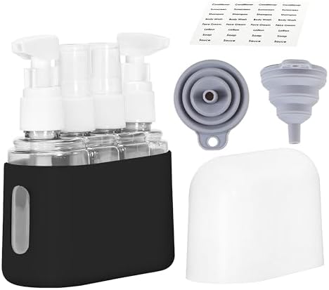 Bpluma Travel Bottles, Leak Proof Containers For Toiletries TSA Approved Airplane Accessories Kits For Liquid With Labels by Bpluma