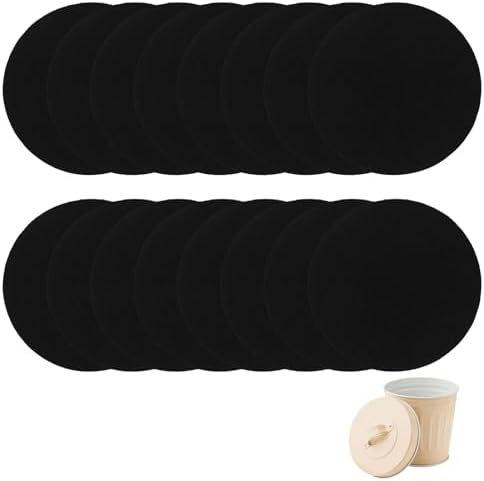 16Pcs Charcoal Filters for Compost Bucket 6.7 Inch Round Activated Carbon Replacement Filters for Kitchen Countertop Compost Bin Home Indoor Odor Control Refill Accessories by CONCHLERY%E6%97%97%E8%88%B0%E5%BA%97