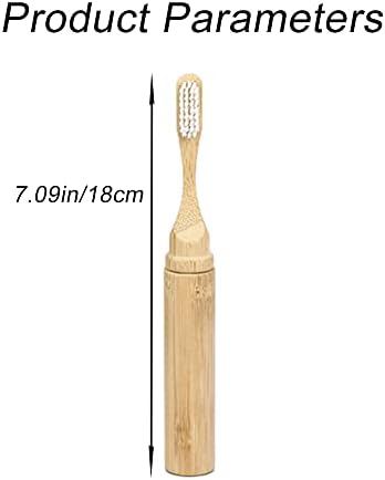 Folding Bamboo Toothbrush, Travel Toothbrush with Case Portable Kit - Image 5