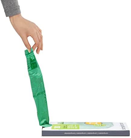 simplehuman Code Z 30 Count Compostable Custom Fit Liners, Certified Compostable Trash Bags for Compost Caddy, Plant-Based PVOH Plastic, Backyard or Commercial Composting, 4 Liter / 1 Gallon - Image 3