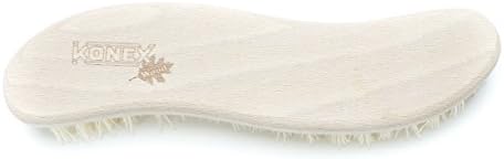 Konex Heavy Duty Scrub Brush - Old-Fashioned Wooden Design, Curved for Bathtubs, Wall and Floor Tiles - S-Shaped for Grime and Mildew Removal (Pack of 2) - Image 2