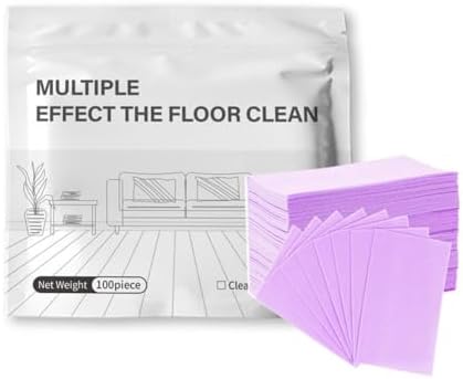 100 Pcs Multi-Purpose Floor Cleaning Tablets, Water Soluble Cleaning Tabs for Hardwood Floors, Laminate Floors and RV Walls (Purple) by Unknown