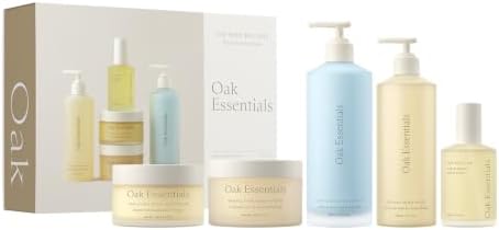 Oak Essentials The Body Routine, 5-Piece Body Care Set, Full Sizes by OakEssentials