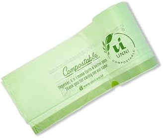 UNNI Compostable Drawstring Bags, 5.2 Gallon, 60 Count, Extra Thick 1 Mil - Image 4
