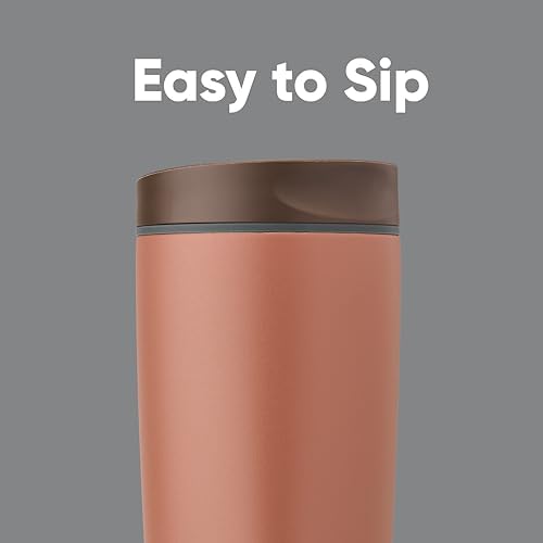 Owala SmoothSip Slider Insulated Stainless Steel Coffee Tumbler, Reusable Iced Coffee Cup, Hot Coffee Travel Mug, BPA Free 20 oz, Cozy Cocoa (Pack of 8) - Image 2