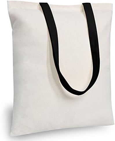 TOPDesign 5-Pack Economical Cotton Tote Bag, Lightweight Medium Reusable Grocery Shopping Cloth Bags, Suitable for DIY, Advertising, Promotion, Gift, Activity by TOPDesign