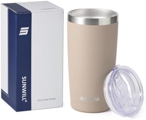 SUNWILL Coffee Tumbler, 20 oz Insulated Travel Mug Stainless Steel - Image 5