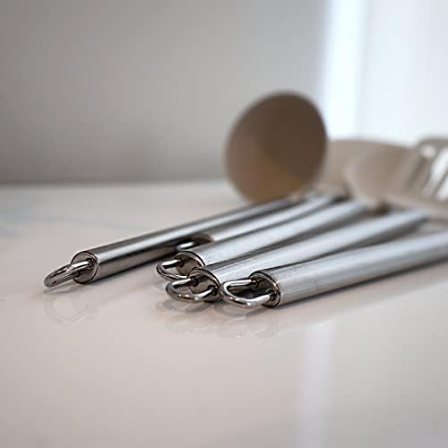 Beille 4pc Cream Wheat Straw Cooking Spoons Kitchen Utensils Set Household Essentials - Image 3