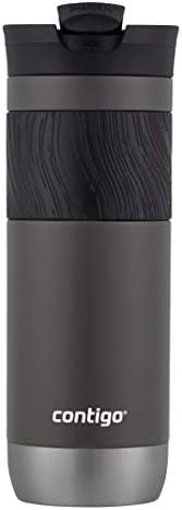 Contigo Byron Vacuum-Insulated Stainless Steel Travel Mug with Leak-Proof Lid, Reusable Coffee Cup or Water Bottle, BPA-Free, 20oz 2-Pack in Sake & Blue Corn Perfect for Hot and Cold Beverages - Image 2