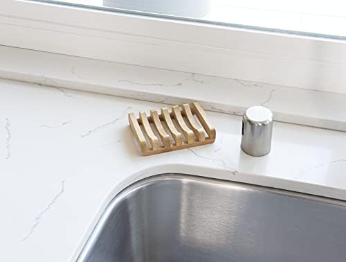 Bamboo Naturals Bar Soap Dish for Sink or Shower, Odor Resistant Tray, Sustainable Bamboo Wood Holder, Great for Bathrooms and Kitchens, 2 Pack - Image 4