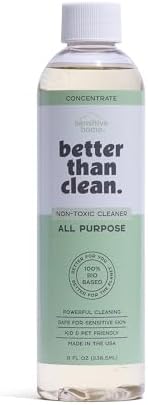 Unscented All Purpose Cleaner Concentrate - Plant-Based, Non-Toxic, Multi-Surface, Fragrance Free Cleaning Products - Pet Safe Cleaner - 8oz Makes 4 Bottles by BetterThanClean