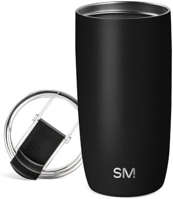 Simple Modern Travel Coffee Mug with Lid | 16oz | Black by Unknown