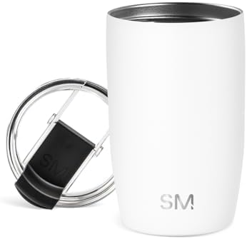 Simple Modern Travel Coffee Mug with Lid | 12oz | White by Unknown
