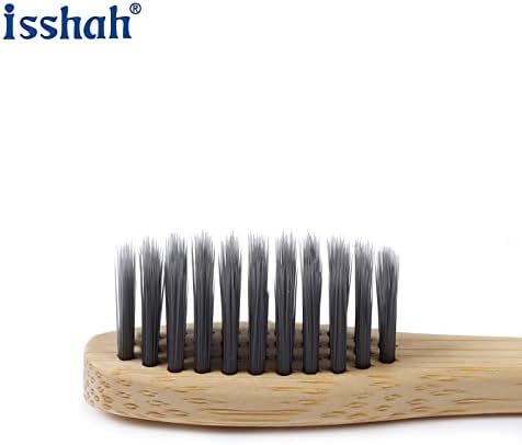 Isshah Biodegradable Bamboo Charcoal Toothbrush - 36 Pack - FSC Certified - Image 3