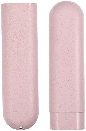 VOCOSTE 2Pcs Travel Toothbrush Case, Beige&Pink - Image 7
