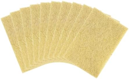 Natural Scouring Pads Biodegradable Scrubbing Pads for Kitchen Cleaning, Dishes, and Pots - Sisal hemp Fiber Scrub Pads for Dishes - Non Scratch Scouring Pads for Pots and Pans (10 Pack) by Unknown