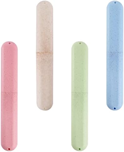 Hedume 28 Pack Travel Toothbrush Case, Portable Dust-proof Breathable Toothbrush Holder for Travel, Business, Home, Camping, School (4 Colors) - Image 2
