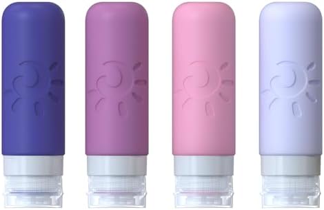 Zafit Travel Bottles for Toiletries, TSA Approved Travel Containers 3oz Leak Proof Travel Tubs Refillable Liquid Travel Accessories for Shampoo Conditioner Lotion Body Wash(Multicolored I) - Image 2