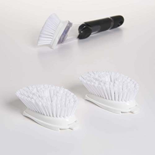 OXO Good Grips Soap Dispensing Dish Brush Refills, 2 Pack, White, Nylon Bristles - Image 3