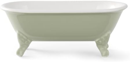 6.5" Mini Clawfoot Bathtub Soap Dish,Bar Soap Holder,Seige Green - Image 6