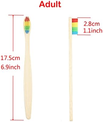 SEVENHEAD 10 PCS Bamboo Toothbrushes Soft Bristles Wooden Toothbrushes for Adult, Natural Biodegradable BPA Free Eco Friendly Toothbrushes Colorful - Image 6