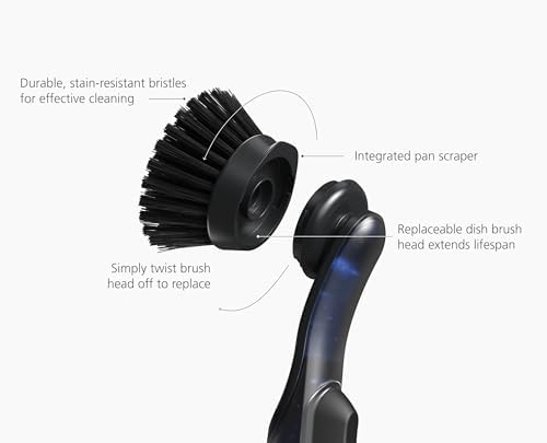 Joseph Joseph SinkTech Refillable Soap-Dispensing Dish Brush with Replacement Head - Image 5