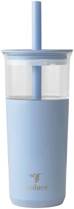 REDUCE Aspen - 20oz Vacuum Insulated Glass Tumbler - Extra Wide Straw & Lid by Reduce