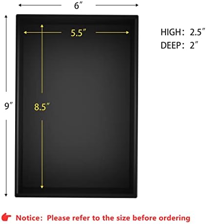 Black Bamboo Drawer Organizer - Silverware&Utensil Holder Organizer for Kitchen Drawers, Multi-Use Drawer Dividers Boxes for Bathroom Counter，Cabinet, Garage, Office Desk, Makeup, Jewelry (9"6"2.5") - Image 6