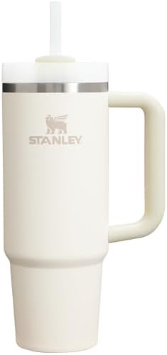 STANLEY Quencher H2.0 Tumbler with Handle and Straw 30 oz | Flowstate 3-Position Lid | Cup Holder Compatible for Travel | Insulated Stainless Steel Cup | BPA-Free | Cream 2.0, Pack of 4 by Unknown