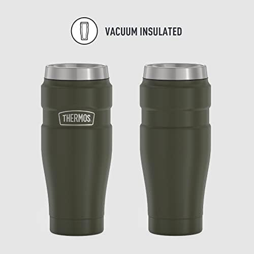 THERMOS Stainless King Vacuum-Insulated Travel Tumbler, 16 Ounce, Army Green (Pack of 4) - Image 2