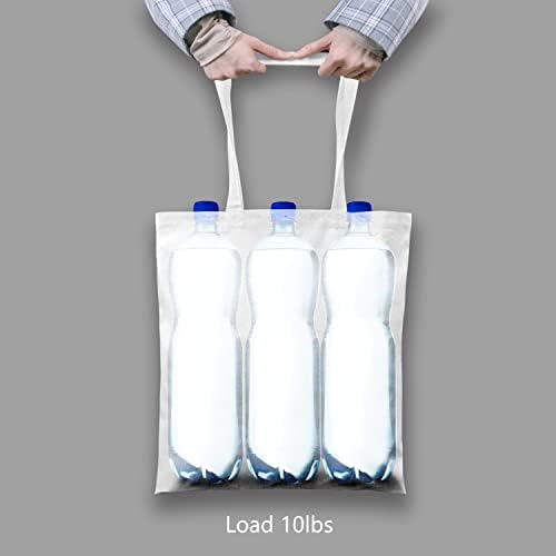 TOPDesign 6-Pack Economical 16"x15" White Cotton Tote Bag, Lightweight Medium Reusable Grocery Shopping Cloth Bags, Suitable for DIY, Advertising, Promotion, Gift, Activity - Image 6