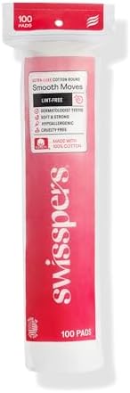 Swisspers Smooth Moves Ultra-Luxe Premium Cotton Rounds (Pack of 1) by Swisspers