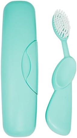 RADIUS Toothbrush Original Big Brush, BPA Free ADA Accepted - Left Hand - Mint Brush with Mint Case by RADIUSCorporation
