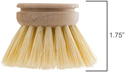 Redecker Dish Brush Replacement Heads, Tampico Fiber, 1-1/2 Inch Round, 2 Pack – Wooden Brush Refills for Everyday Dishwashing, Made in Germany - Image 3