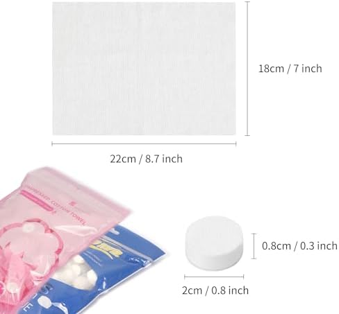 Compressed Towel - 200 PCS Mini Tablets Disposable Portable Face Towel,Soft - Image 3