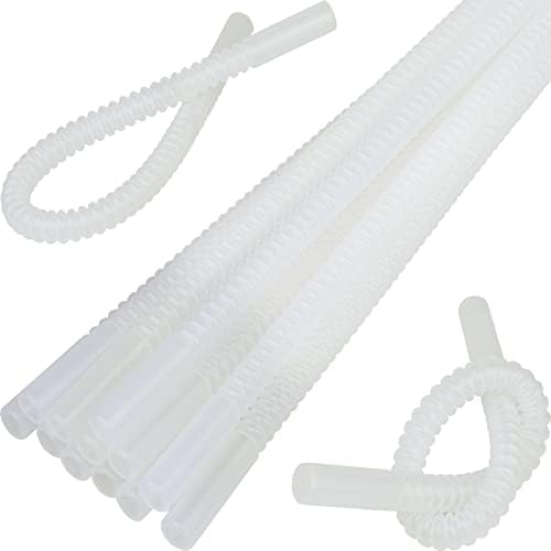 Bendable Straws - 11 inch Long Flexible Straws - Bendy Drinking Straw Reusable - 14 Pack by DIXIMUS