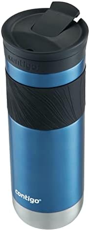 Contigo Byron Vacuum-Insulated Stainless Steel Travel Mug,20oz - Leak-Proof Lid,BPA-Free,Blue Corn - Perfect Reusable Cup for Coffee or Water; hot and cold beverage holder,(Pack of 4) - Image 3