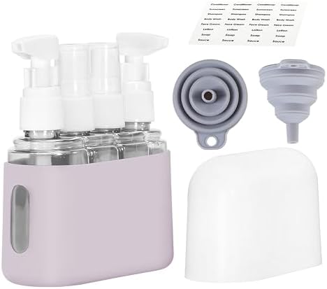 Bpluma Travel Bottles, Leak Proof Containers For Toiletries TSA Approved Airplane Accessories Kits For Liquid With Labels by Bpluma