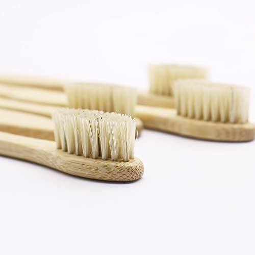 Bamboo Toothbrush Boar Bristles 100% Biodegradable and Natural 8 Pieces of One Pack - Image 4