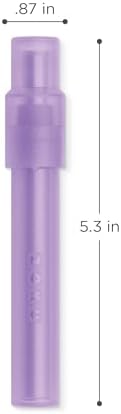 ZOKU Jumbo Reusable Straw – Wide Silicone Straw for Boba Tea, Bubble Tea, Smoothies & Slushies – Durable, Flexible, Dishwasher Safe – Purple - Image 3