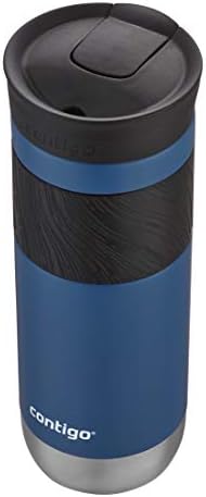 Contigo Byron Vacuum-Insulated Stainless Steel Travel Mug with Leak-Proof Lid, Reusable Coffee Cup or Water Bottle, BPA-Free, 20oz 2-Pack in Sake & Blue Corn Perfect for Hot and Cold Beverages - Image 5