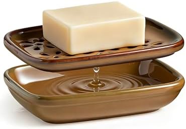 Miamolo Soap Dish with Draining, Bar Soap Holder Keeping Soap Bars Dry by Miamolo