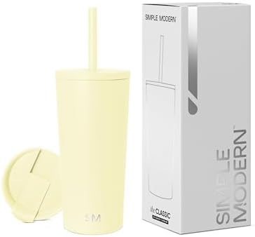 Simple Modern Iced Coffee Tumbler, Insulated | 20oz | Yellow by Unknown