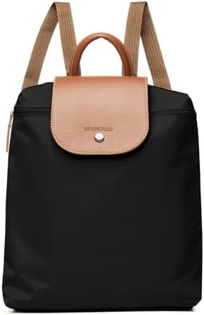 Longvoyage Bonne Vivante 3-Piece Travel Bag Set, Roll-Up Backpack, Large Waterproof Bag & Cosmetic Case, Matching Travel Accessories, Black - Image 5