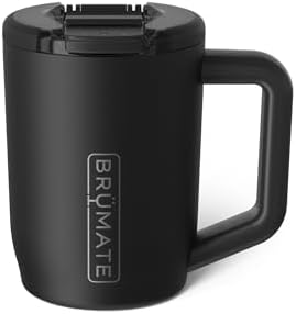 BrüMate Müv - 15oz 100% Leak Proof Insulated Coffee Mug with Handle & Lid - Stainless Steel Coffee Travel Mug - Double Walled Coffee Cup (Matte Black) by Br%C3%BCMate